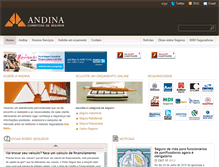 Tablet Screenshot of andinaseguros.com.br